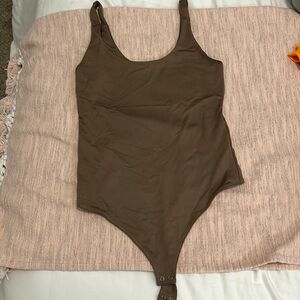 Small Abercrombie Brown Bodysuit Tank